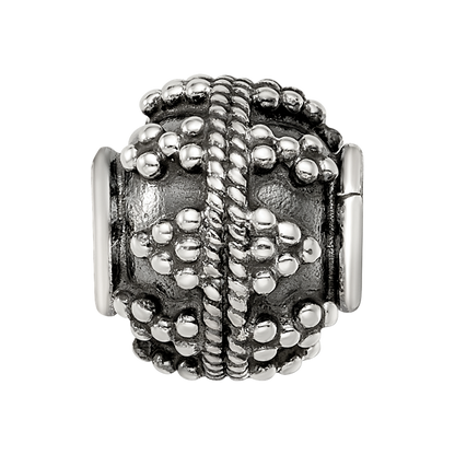 Sterling Silver Reflections Decorative Bali Bead