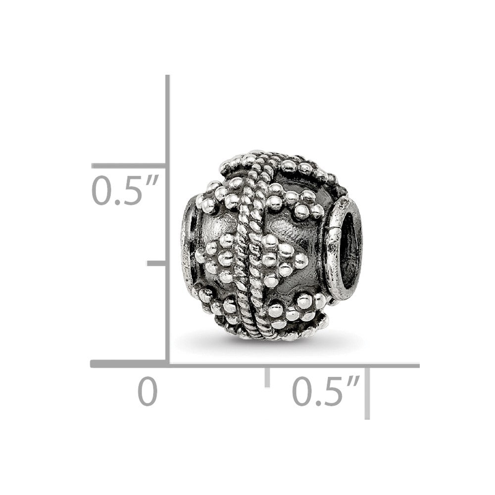 Sterling Silver Reflections Decorative Bali Bead