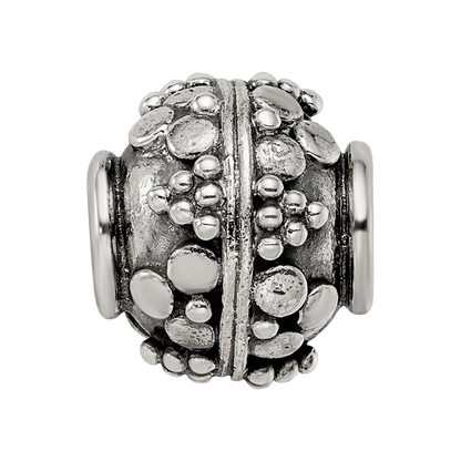 Sterling Silver Reflections Decorative Bali Bead
