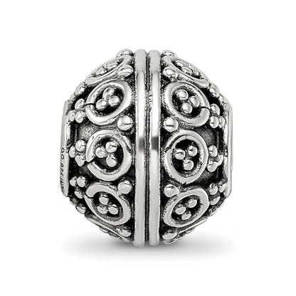 Sterling Silver Reflections Decorative Bali Bead