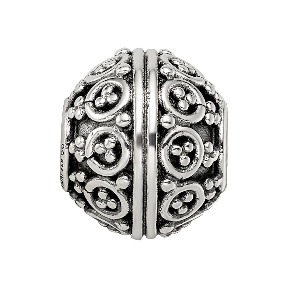 Sterling Silver Reflections Decorative Bali Bead