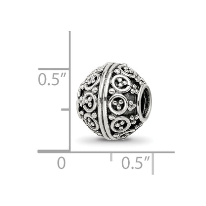 Sterling Silver Reflections Decorative Bali Bead