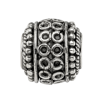 Sterling Silver Reflections Decorative Bali Bead