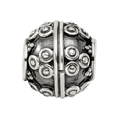 Sterling Silver Reflections Decorative Bali Bead