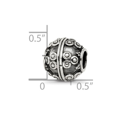 Sterling Silver Reflections Decorative Bali Bead