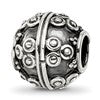 Sterling Silver Reflections Decorative Bali Bead
