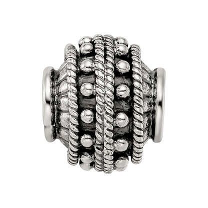 Sterling Silver Reflections Decorative Bali Bead