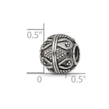 Sterling Silver Reflections Decorative Bali Bead
