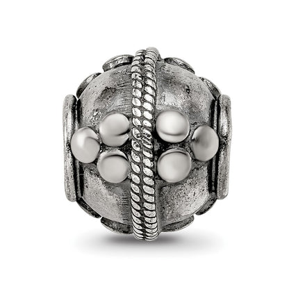 Sterling Silver Reflections Decorative Bali Bead