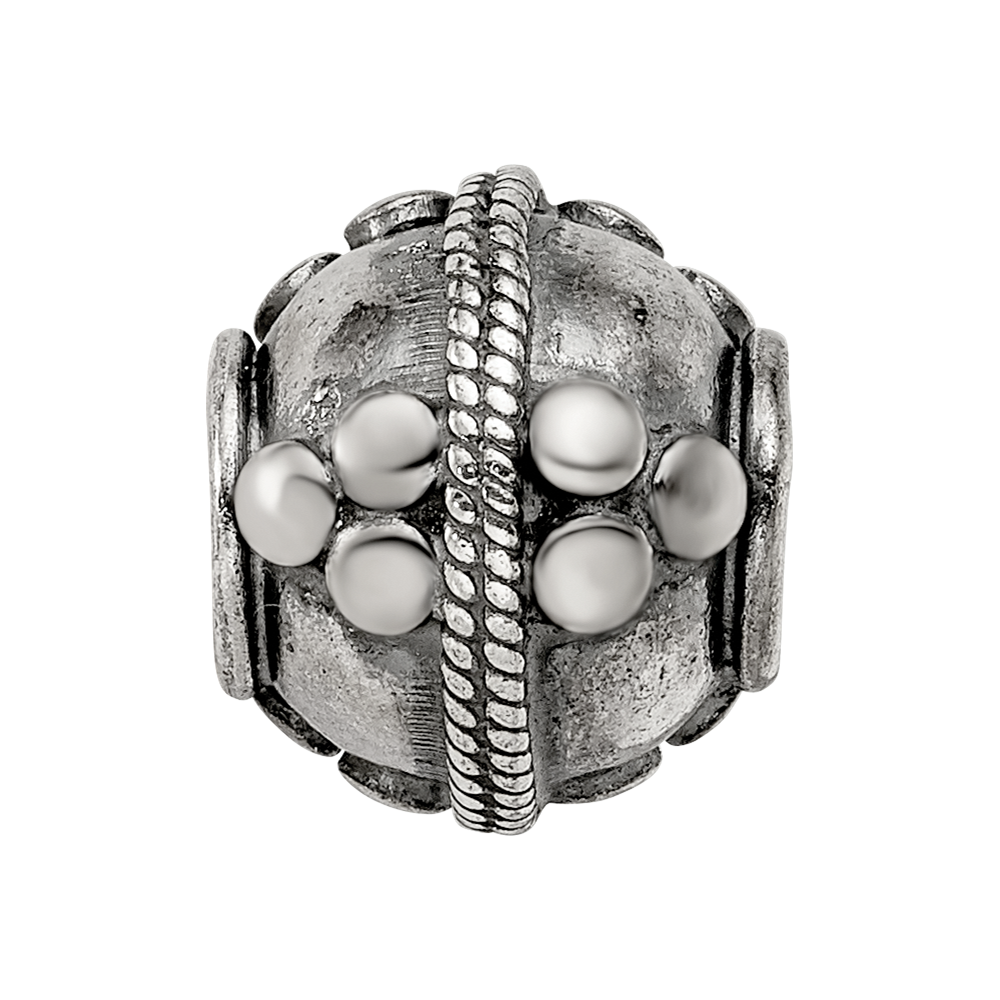 Sterling Silver Reflections Decorative Bali Bead