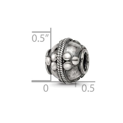 Sterling Silver Reflections Decorative Bali Bead