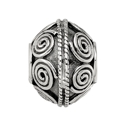 Sterling Silver Reflections Decorative Bali Bead