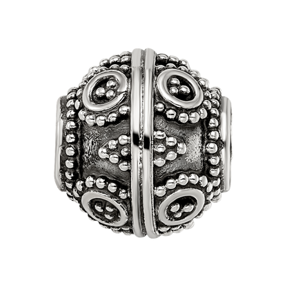Sterling Silver Reflections Decorative Bali Bead