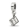 Sterling Silver Reflections Love Story Book Dangle Bead
