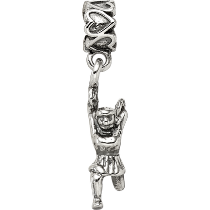 Sterling Silver Reflections Cheerleader Dangle Bead