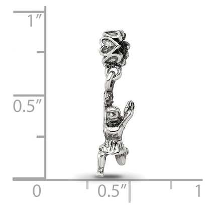 Sterling Silver Reflections Cheerleader Dangle Bead