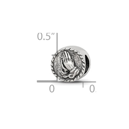 Sterling Silver Reflections Praying Hands Bead