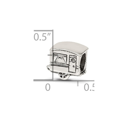 Sterling Silver Reflections Camper Trailer Bead