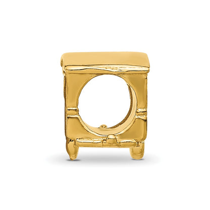 Sterling Silver Reflections Gold-plated Camper Bead