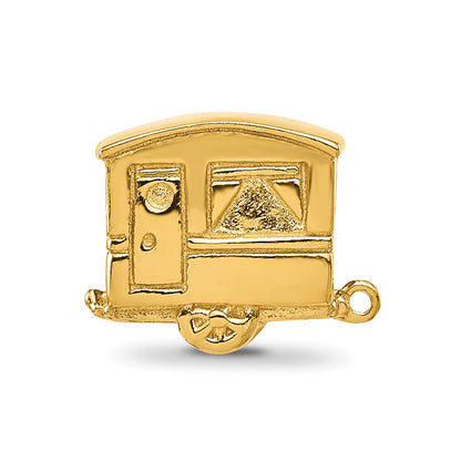 Sterling Silver Reflections Gold-plated Camper Bead