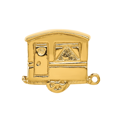 Sterling Silver Reflections Gold-plated Camper Bead