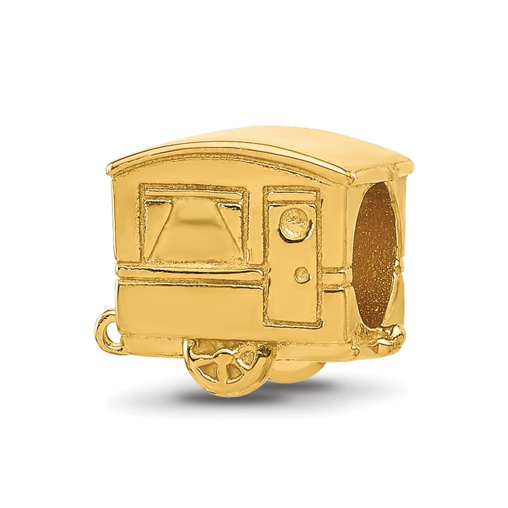 Sterling Silver Reflections Gold-plated Camper Bead