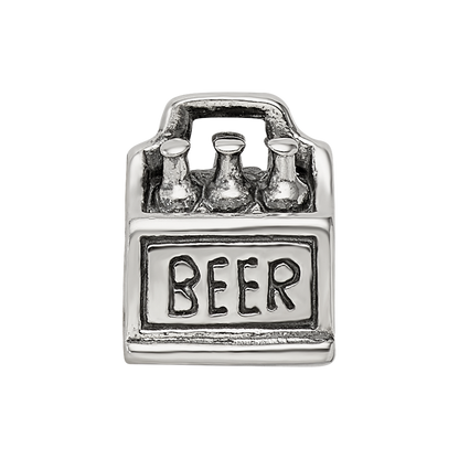 Sterling Silver Reflections 6-pack Beer Bead