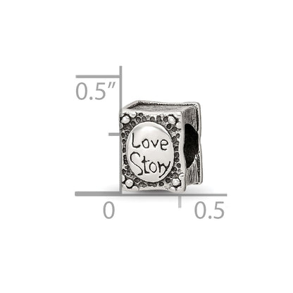 Sterling Silver Reflections Love Story Book Bead
