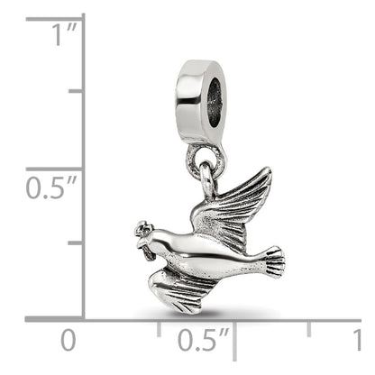 Sterling Silver Reflections Dove Dangle Bead