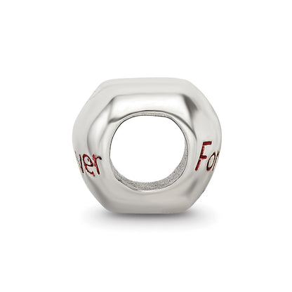 Sterling Silver Reflections Enameled Forever Heart Bead