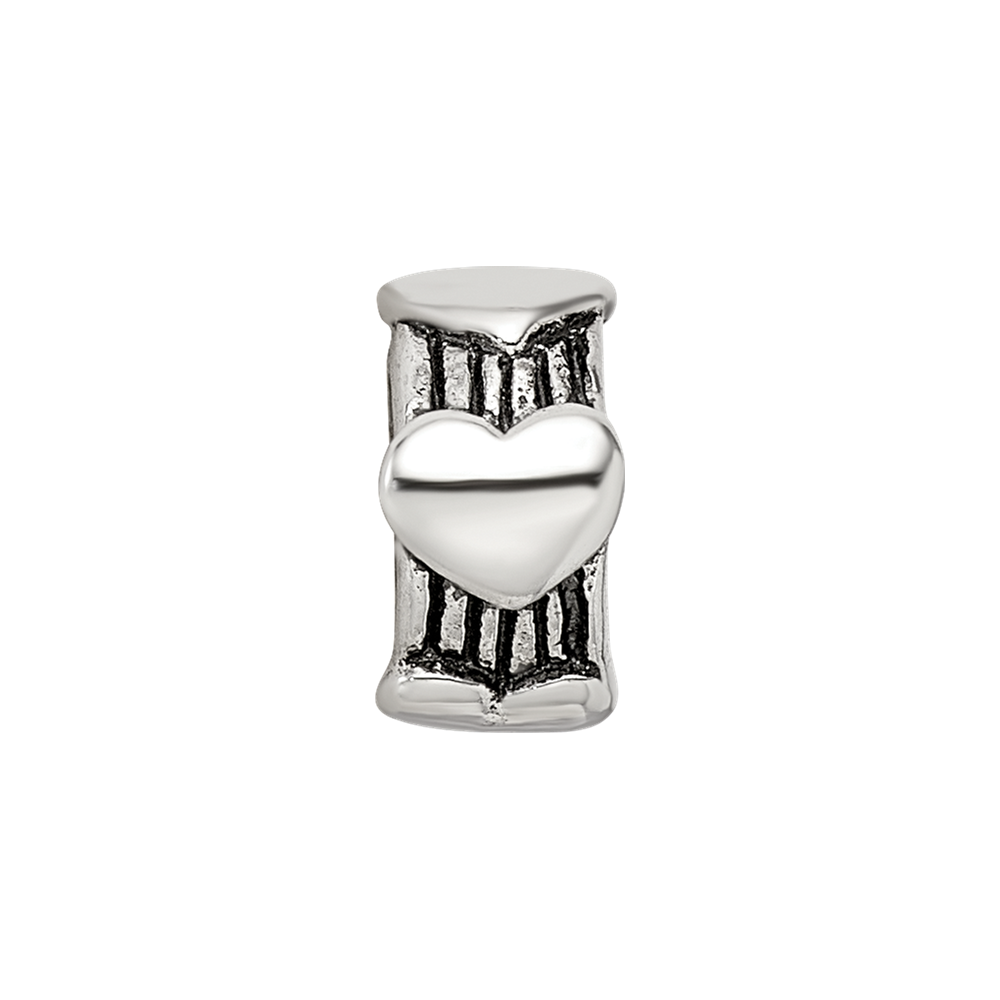 Sterling Silver Reflections Heart Bead