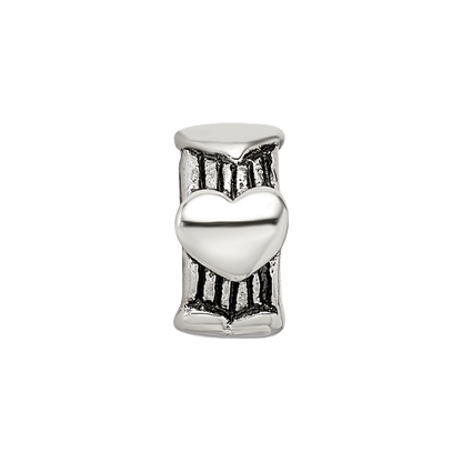 Sterling Silver Reflections Heart Bead