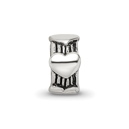 Sterling Silver Reflections Heart Bead