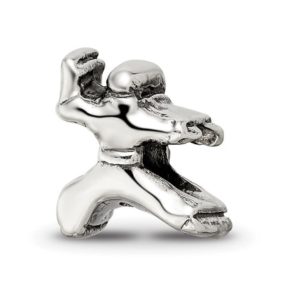 Sterling Silver Reflections Karate Person Bead