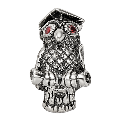 Sterling Silver Reflections Wise Owl Bead