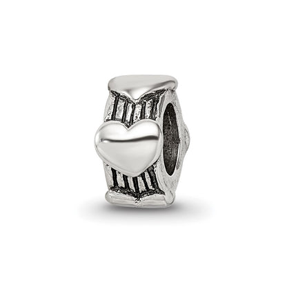 Sterling Silver Reflections Heart Bead