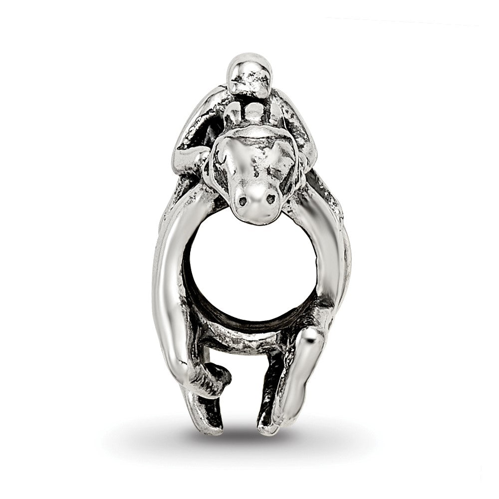 Sterling Silver Reflections Race Horse Bead