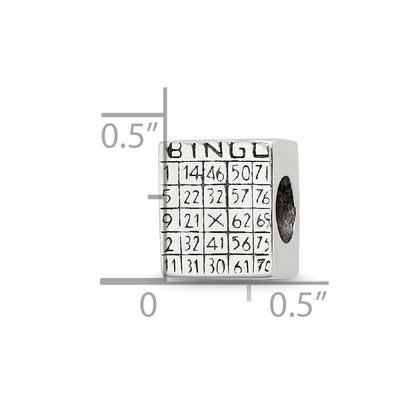 Sterling Silver Reflections Bingo Card Bead