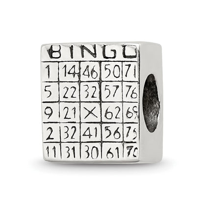 Sterling Silver Reflections Bingo Card Bead