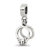 Sterling Silver Reflections CZ Bridal Rings Dangle Bead