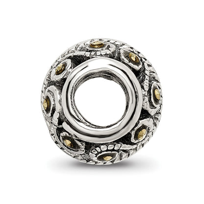 Sterling Silver Reflections Marcasite Bali Bead