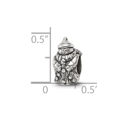 Sterling Silver Reflections Snowman Bead