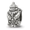 Sterling Silver Reflections Snowman Bead