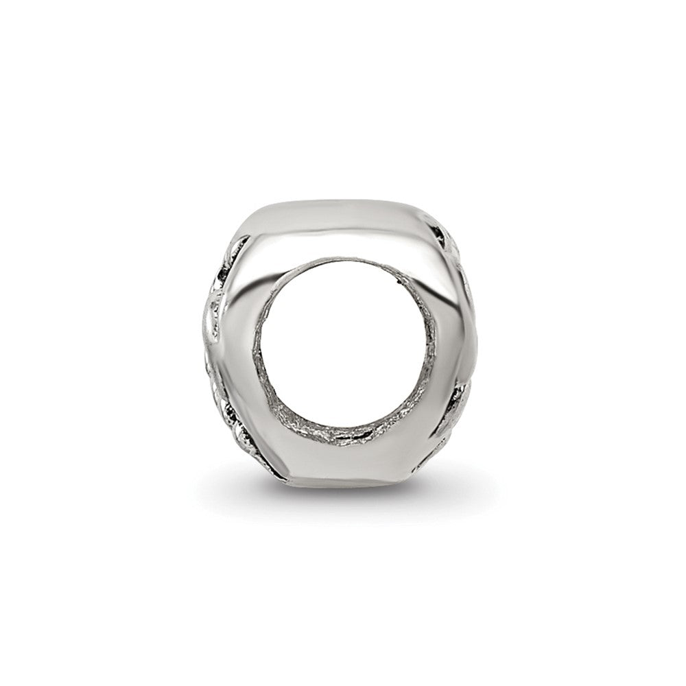 Sterling Silver Reflections Scroll Heart Bead