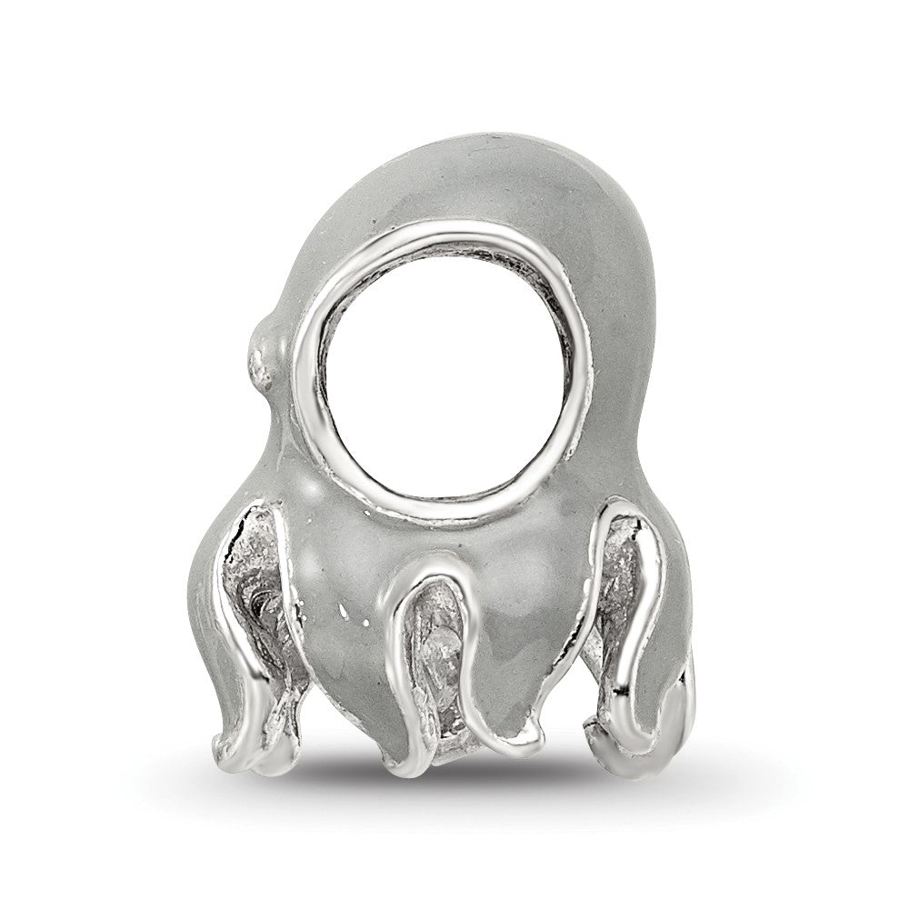 Sterling Silver Reflections Enameled Octopus Bead