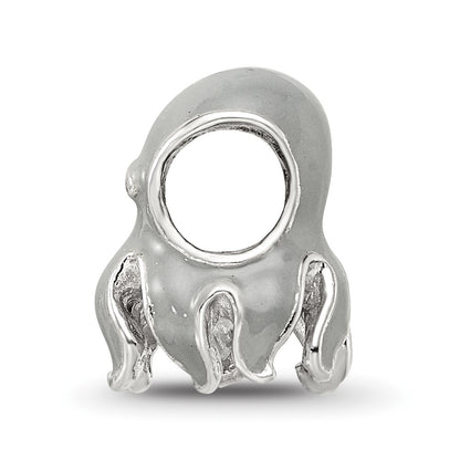 Sterling Silver Reflections Enameled Octopus Bead