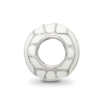 Sterling Silver Reflections Enameled Volleyball Bead