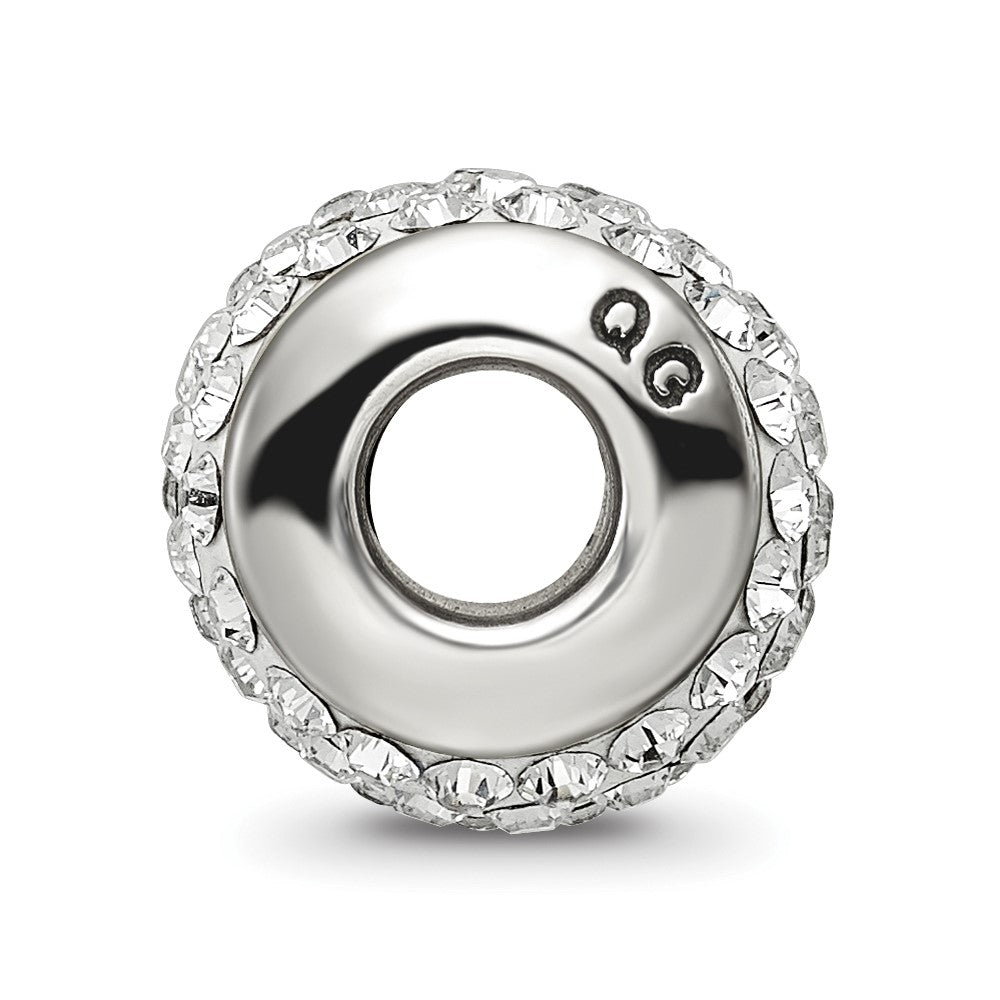Sterling Silver Reflections White Full Preciosa Crystal Bead