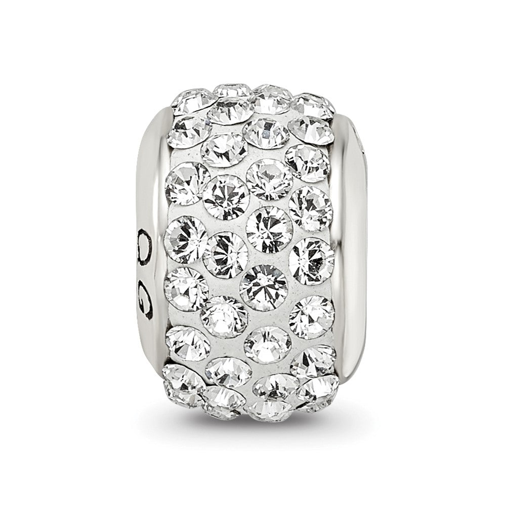 Sterling Silver Reflections White Full Preciosa Crystal Bead