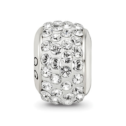 Sterling Silver Reflections White Full Preciosa Crystal Bead